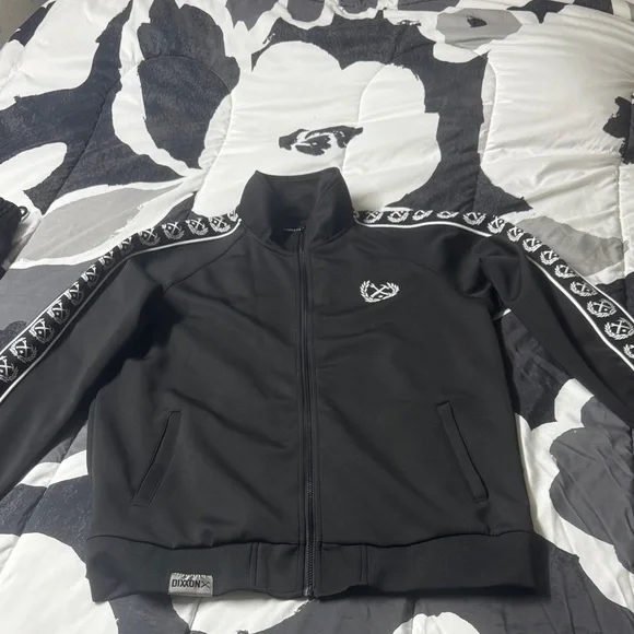 Dixxon Black Zip-Up Jacket and pants with Logo Accents - Picture 2 of 8